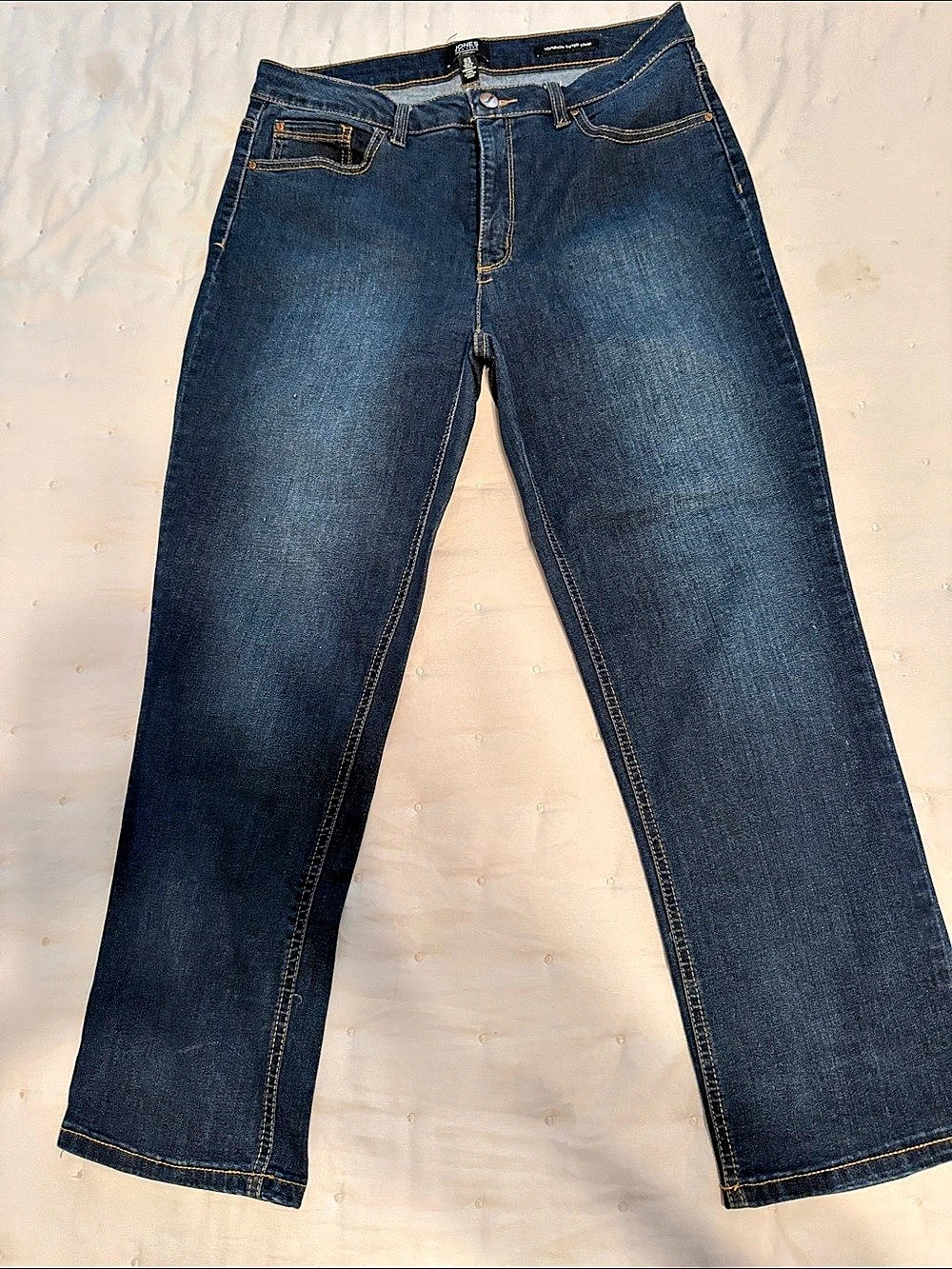 Jones New York Signature Boot Cut Jeans in Blue Waist US 10